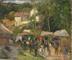 The Village Fête at L'Hermitage, the Open-Air Stalls