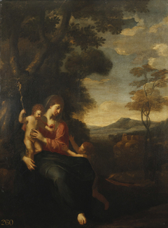 The Virgin and Child with Saint John the Baptist by Vincent Malo