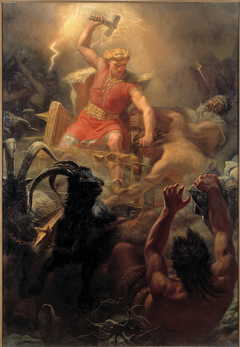 Thor’s Fight with the Giants (Swedish: Tors strid med jättarna)