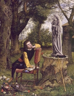 Titian Preparing To Make His First Essay In Colouring by William Dyce - William Dyce - ABDAG003211 by William Dyce