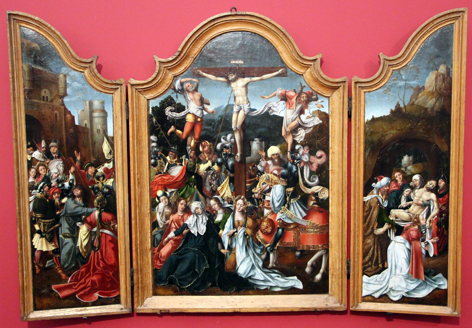 Triptych with the Crucifixion