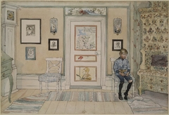 In the Corner. From A Home by Carl Larsson