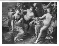 Venus, Bacchus, Ceres, Amor + Satyr