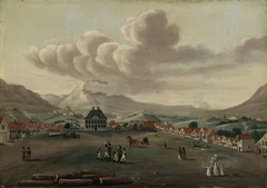 View of Engen in Bergen by Johan Christian Dahl
