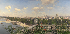 View of Paris from the Trocadero by Martín Rico