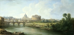 View of the Castel Sant'Angelo in Rome