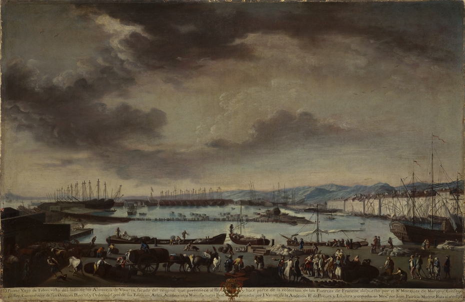 View of the Old Port of Toulon (El puerto viejo de Tolón)