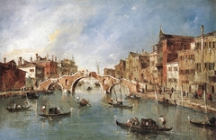 View on the Cannaregio Canal, Venice by Francesco Guardi