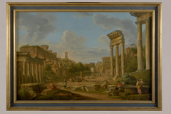 Vue du forum à Rome by Giovanni Paolo Panini
