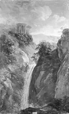 Wasserfall und Rundtempel bei Tivoli