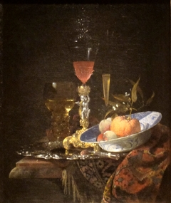 Wineglass and a Bowl of Fruit by Willem Kalf