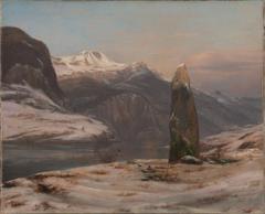 Winter at the Sognefjord by Johan Christian Dahl