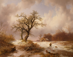 Winterlandschaft by Remigius Adrianus Haanen