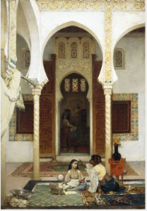 Women in an Eastern Courtyard