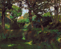 Wooded Landscape by Samuel Isham