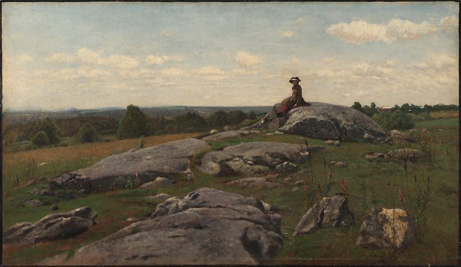 Young Girl in a Rocky Field