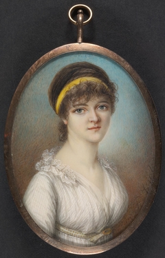 Young Woman with a Yellow Hair Ribbon by Pierre-Noël Violet