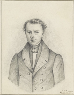 Zelfportret van Cornelis Wester by Cornelis Wester